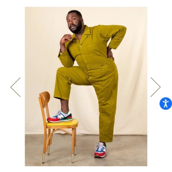 Big Bud Press Everyday Utility Jumpsuit Cotton Olive Green Small EUC - Picture 11 of 13